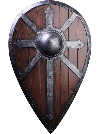  Trollfelsen LARP-Tropfenschild Holzoptik 'Grian' 